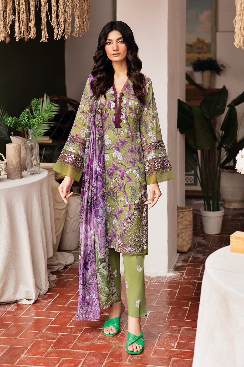 Ramsha | Rangrez Lawn Collection | N-410 - Pakistani Clothes for women, in United Kingdom and United States