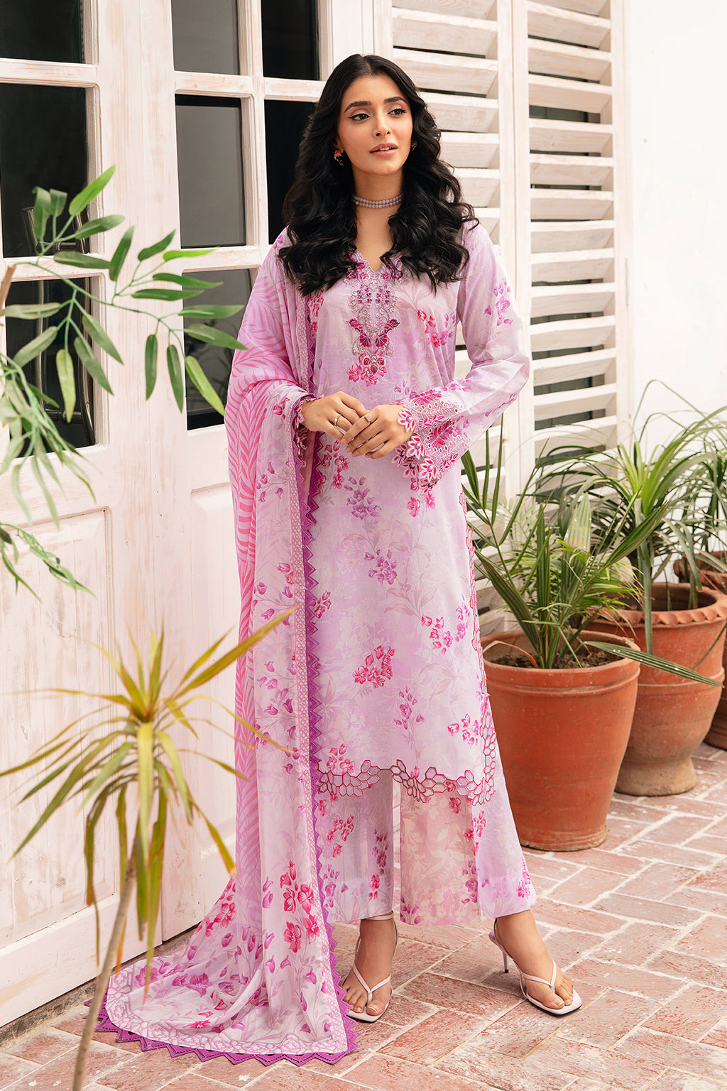 Ramsha | Rangrez Lawn Collection | N-405 - Pakistani Clothes for women, in United Kingdom and United States