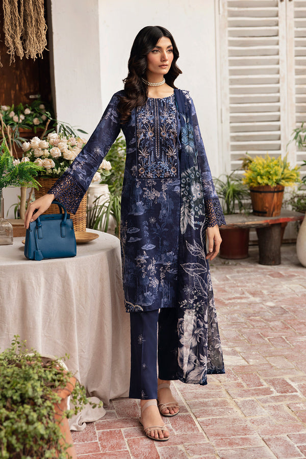 Ramsha | Rangrez Lawn Collection | N-404 - Hoorain Designer Wear - Pakistani Ladies Branded Stitched Clothes in United Kingdom, United states, CA and Australia