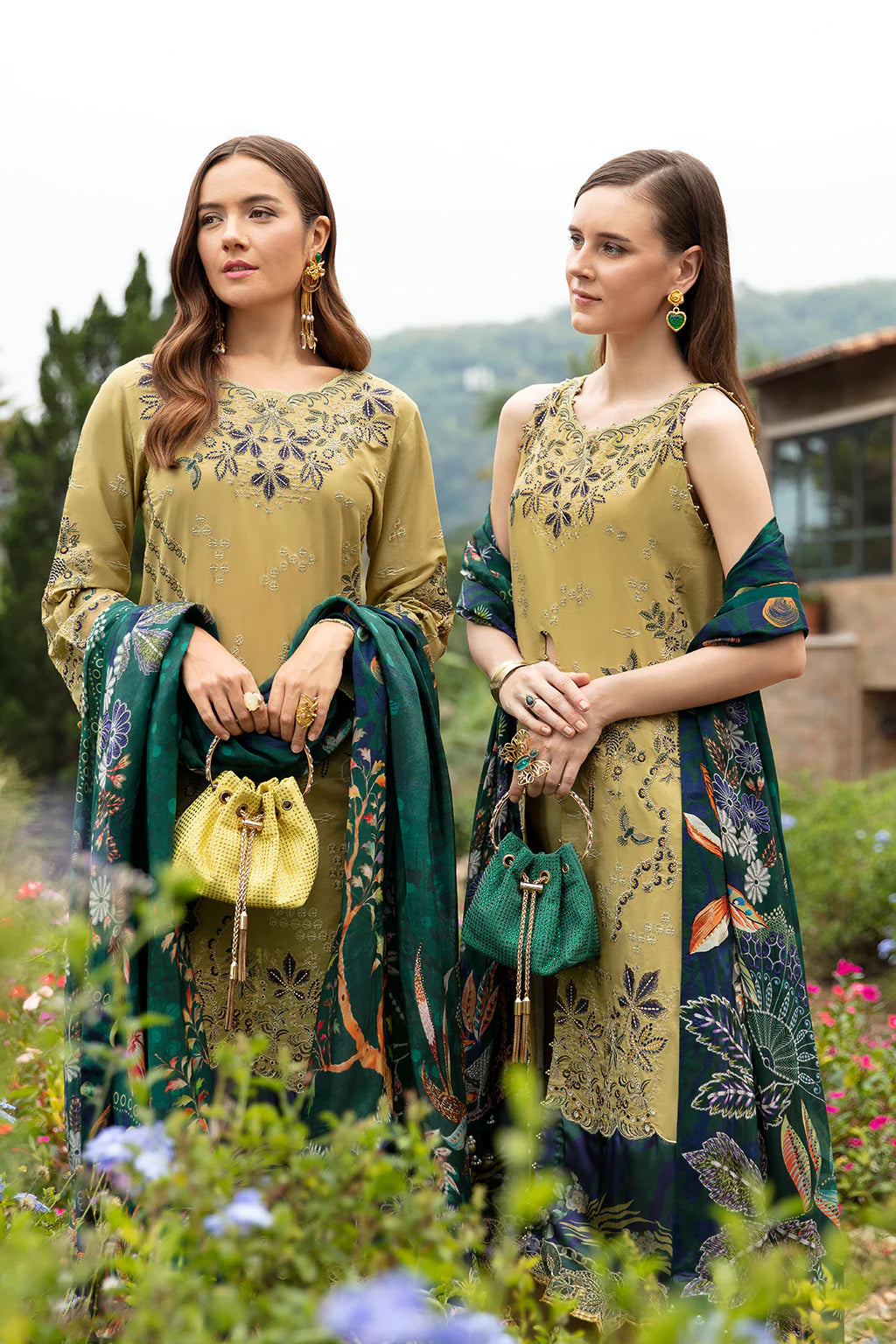 Ramsha | Andaz Collection | OLIVE GREEN - Pakistani Clothes for women, in United Kingdom and United States