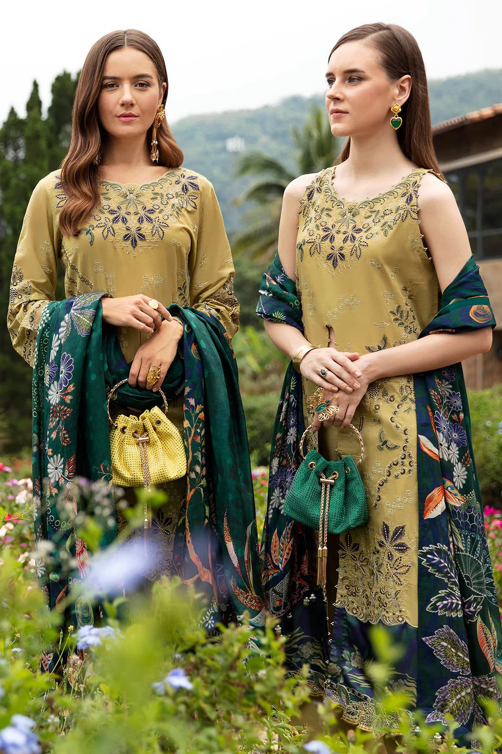 Ramsha | Andaz Collection | OLIVE GREEN - Pakistani Clothes for women, in United Kingdom and United States