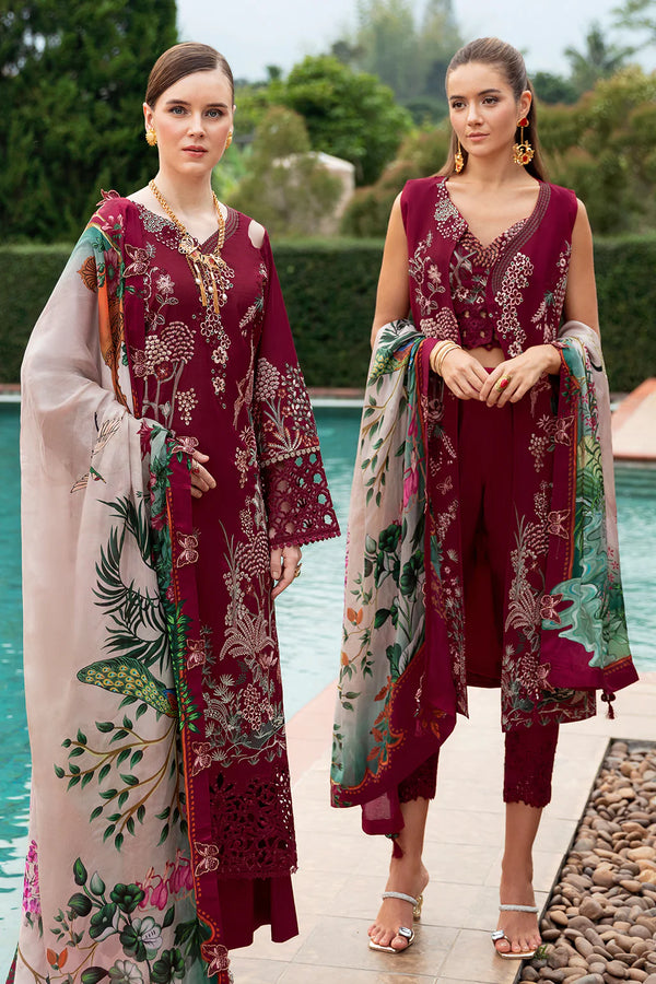 Ramsha | Andaz Collection | CRIMSON GLOW - Hoorain Designer Wear - Pakistani Ladies Branded Stitched Clothes in United Kingdom, United states, CA and Australia