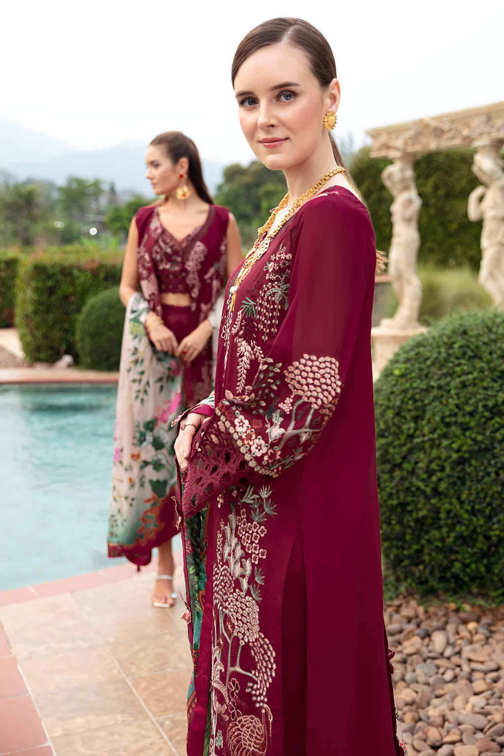 Ramsha | Andaz Collection | CRIMSON GLOW - Pakistani Clothes for women, in United Kingdom and United States