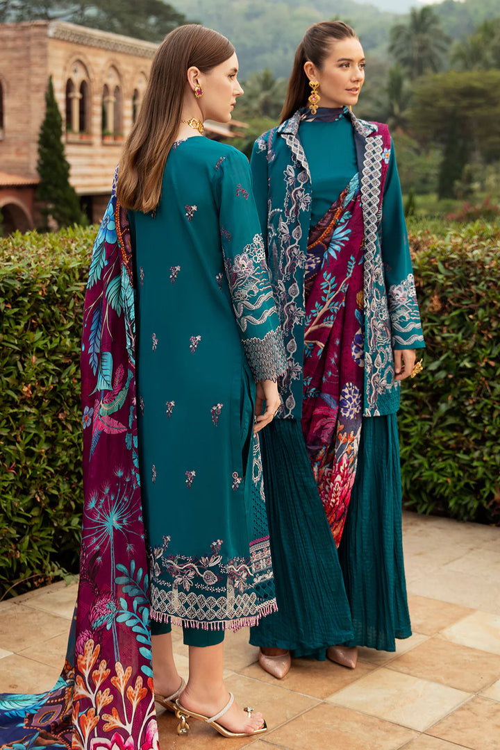 Ramsha | Andaz Collection | SEA BLUE - Hoorain Designer Wear - Pakistani Ladies Branded Stitched Clothes in United Kingdom, United states, CA and Australia