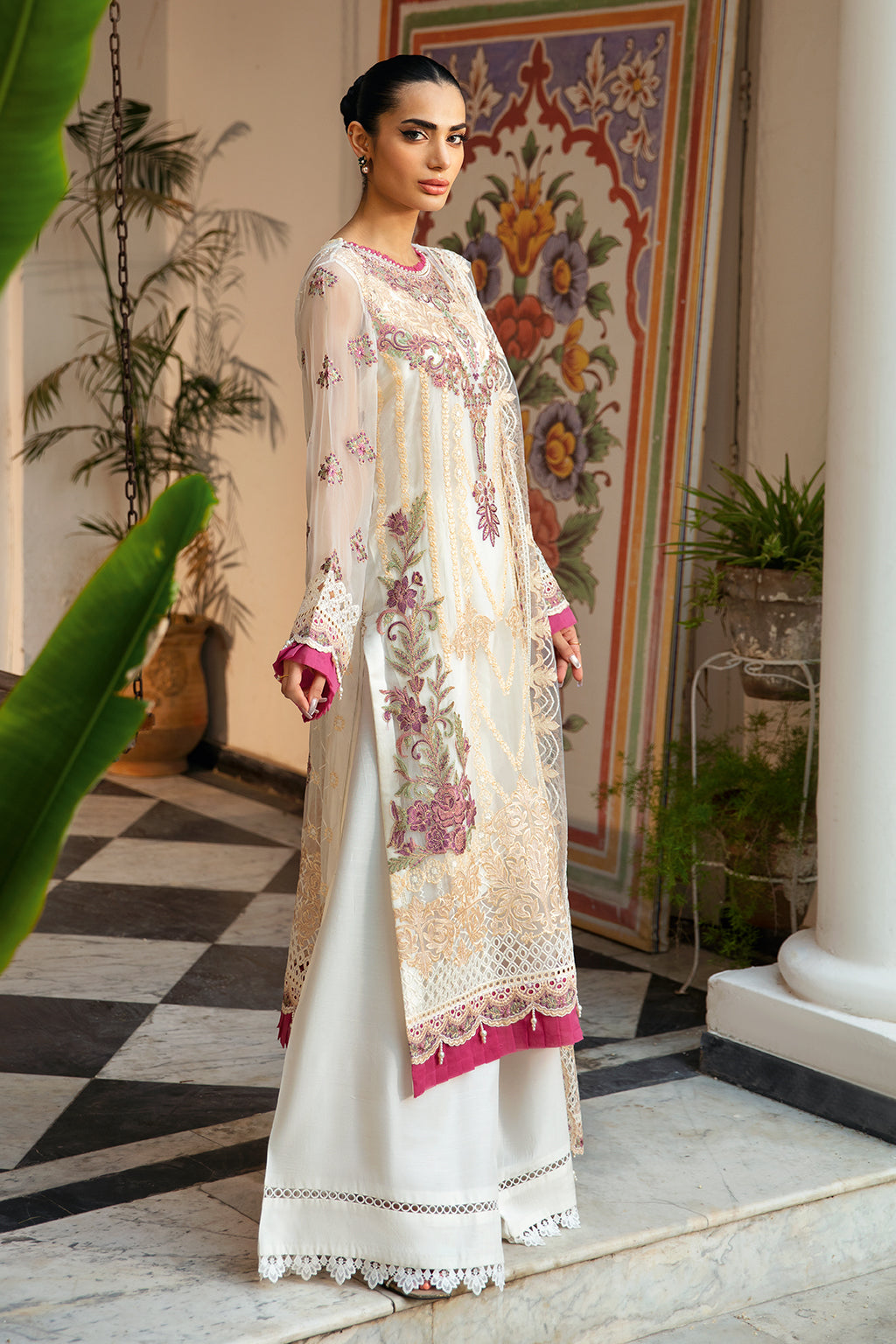 Ramsha | Dastak Luxury Chiffon Collection |  Q-107