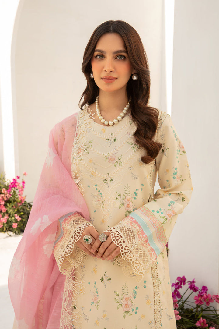 Rangrasiya | Florence Summer Edit 24 | Ivory - Hoorain Designer Wear - Pakistani Ladies Branded Stitched Clothes in United Kingdom, United states, CA and Australia