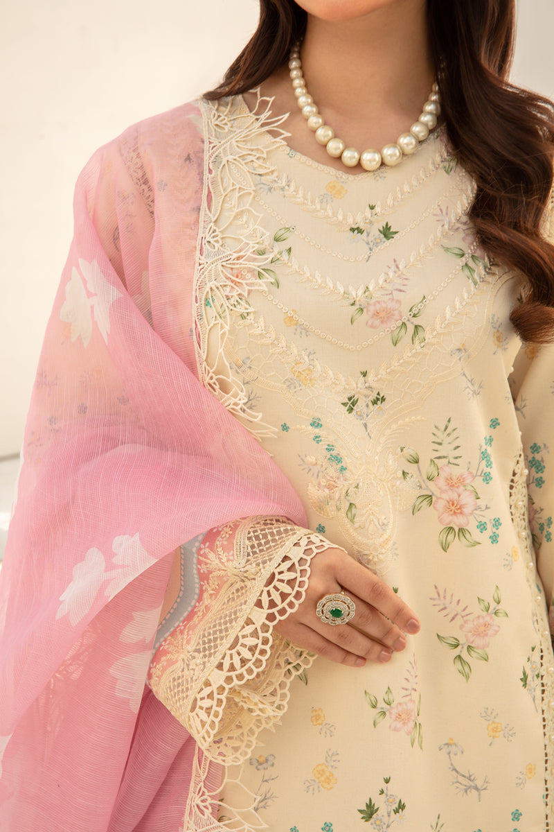 Rangrasiya | Florence Summer Edit 24 | Ivory - Pakistani Clothes for women, in United Kingdom and United States