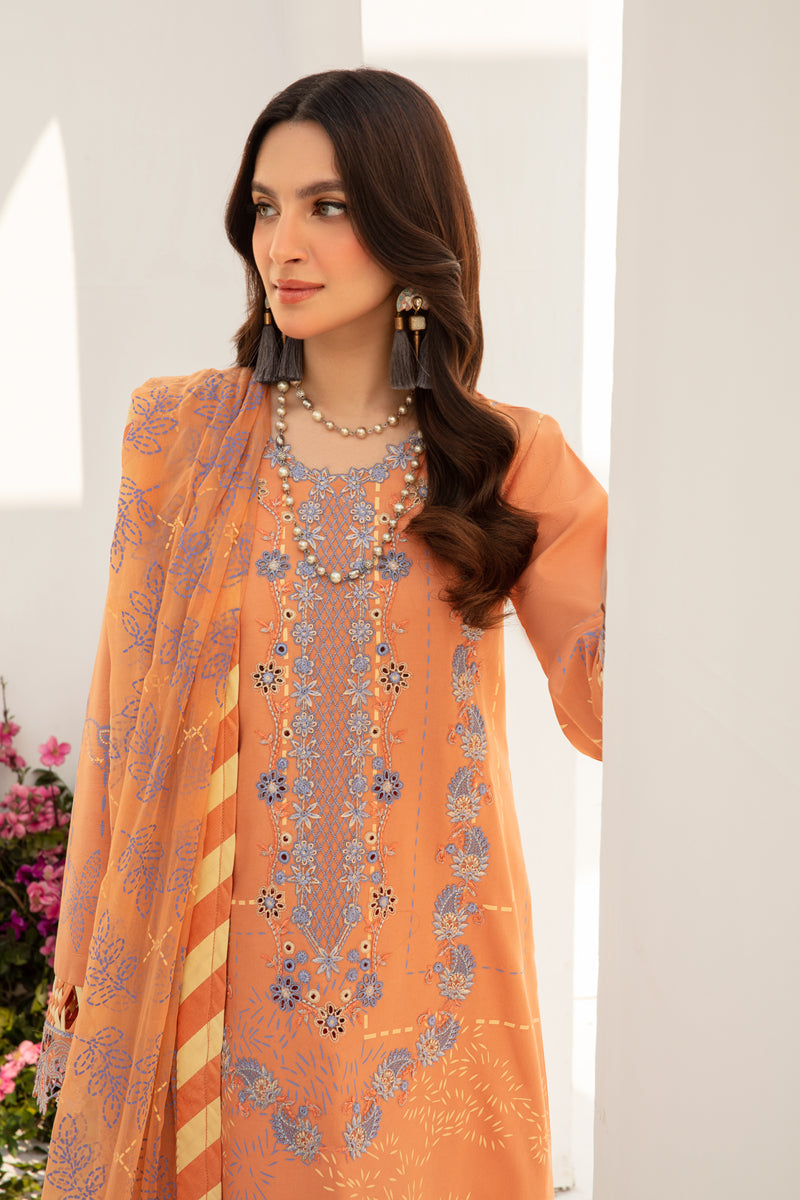 Rangrasiya | Florence Summer Edit 24 | Cinnamon - Pakistani Clothes for women, in United Kingdom and United States