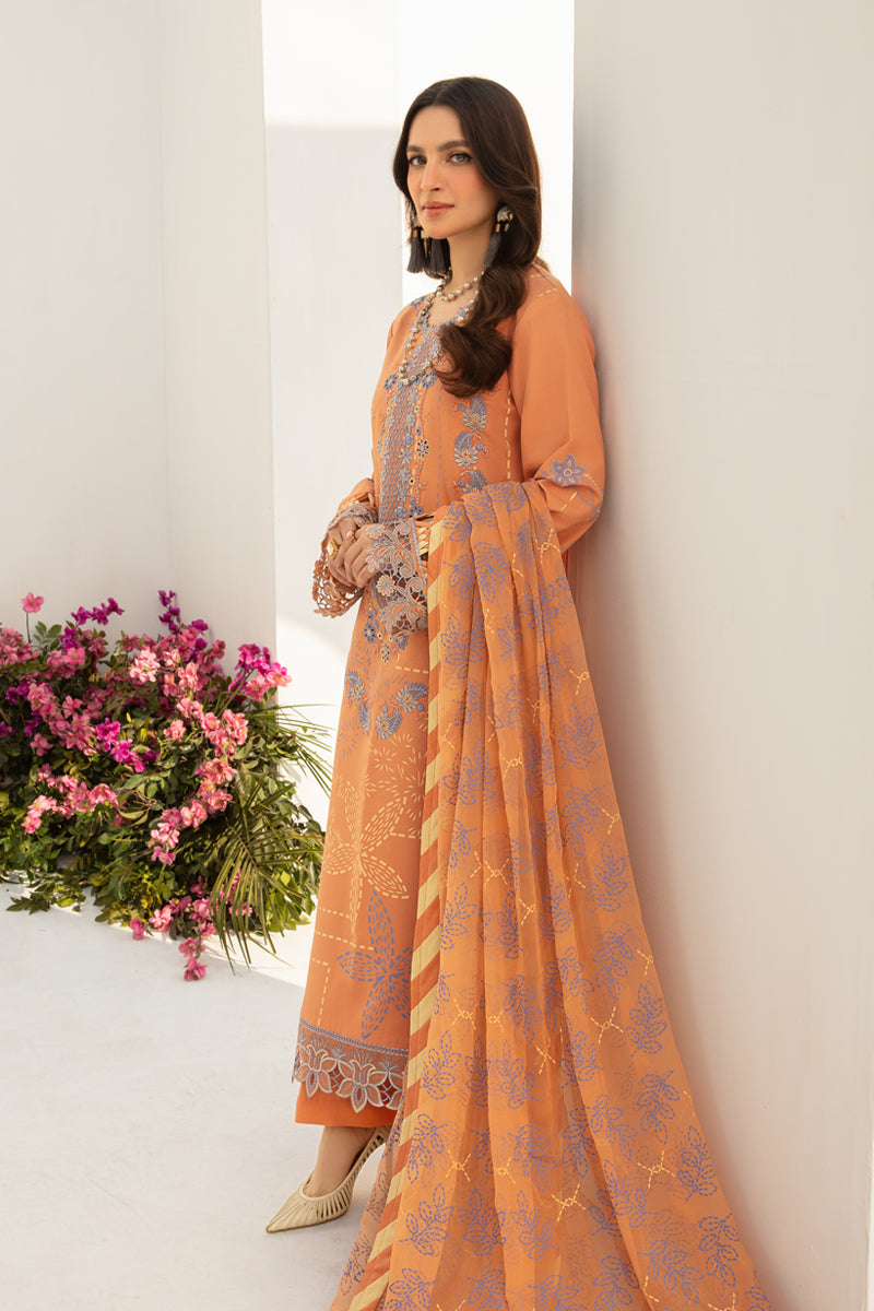 Rangrasiya | Florence Summer Edit 24 | Cinnamon - Pakistani Clothes for women, in United Kingdom and United States