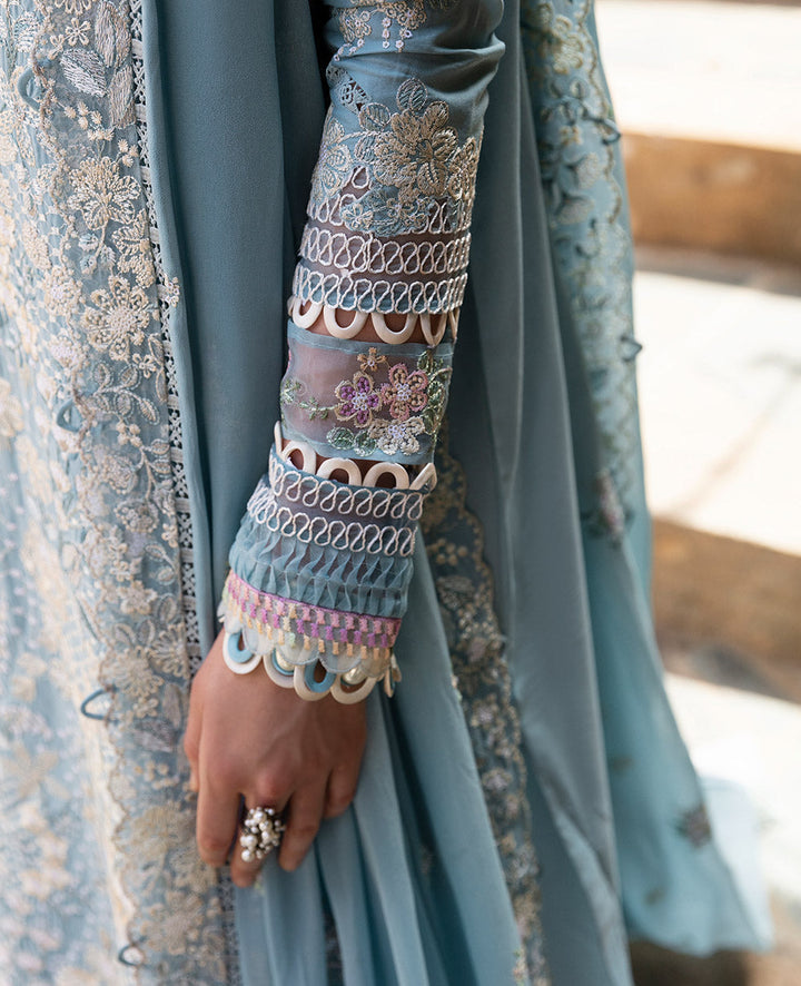Republic Womenswear | Ilana Eid Luxury Lawn | Azure - Pakistani Clothes for women, in United Kingdom and United States