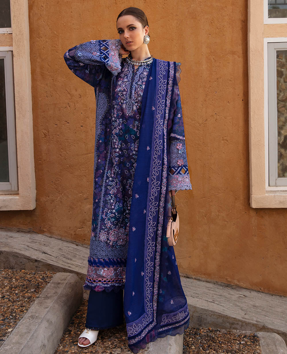 Republic Womenswear | Ilana Eid Luxury Lawn | Lûne - Pakistani Clothes for women, in United Kingdom and United States