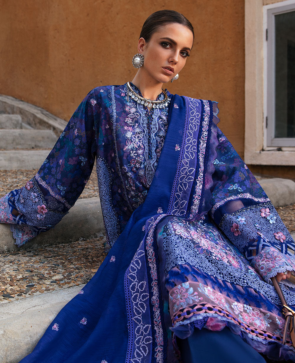 Republic Womenswear | Ilana Eid Luxury Lawn | Lûne - Pakistani Clothes for women, in United Kingdom and United States