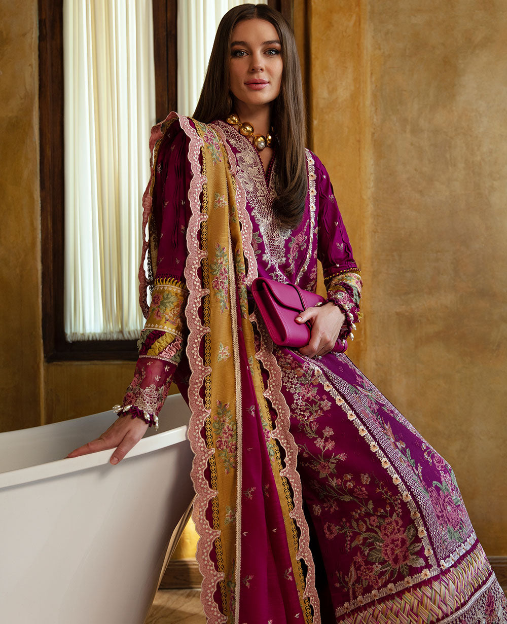 Republic Womenswear | Ilana Eid Luxury Lawn | Camille - Pakistani Clothes for women, in United Kingdom and United States