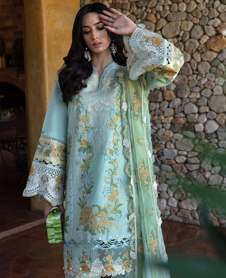 Republic Womenswear | Ilana Eid Luxury Lawn | Elaine - Hoorain Designer Wear - Pakistani Ladies Branded Stitched Clothes in United Kingdom, United states, CA and Australia