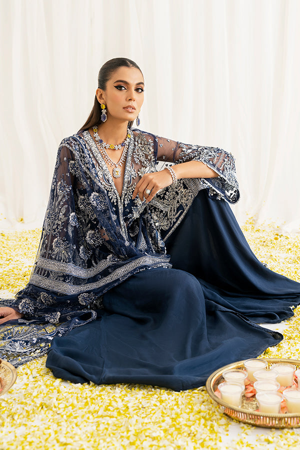 Saffron | Reveur Luxury Festive | SF-07 Marina - Hoorain Designer Wear - Pakistani Designer Clothes for women, in United Kingdom, United states, CA and Australia