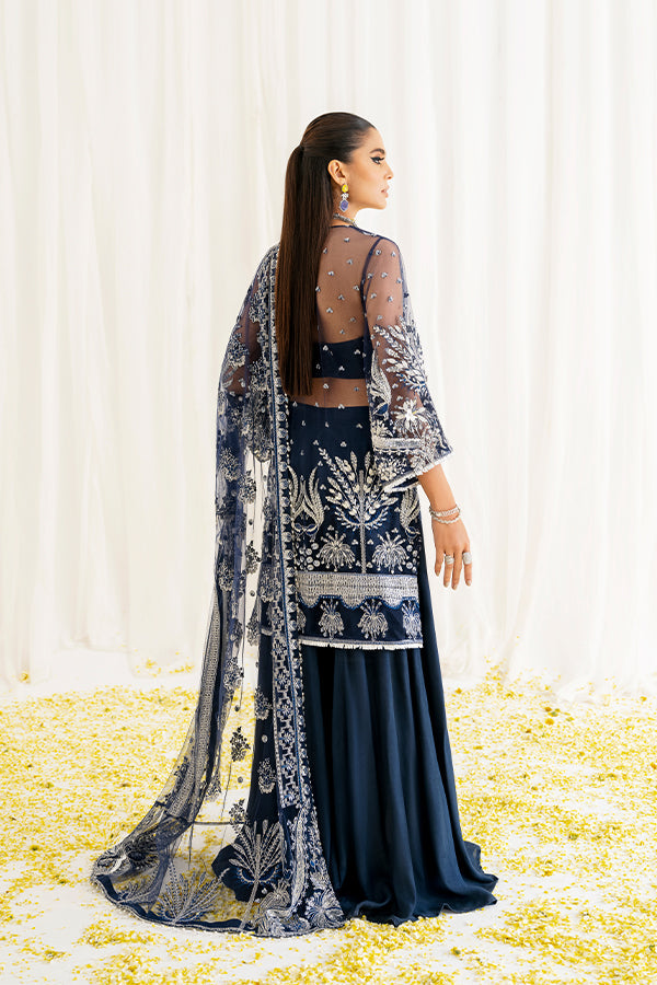 Saffron | Reveur Luxury Festive | SF-07 Marina - Hoorain Designer Wear - Pakistani Designer Clothes for women, in United Kingdom, United states, CA and Australia