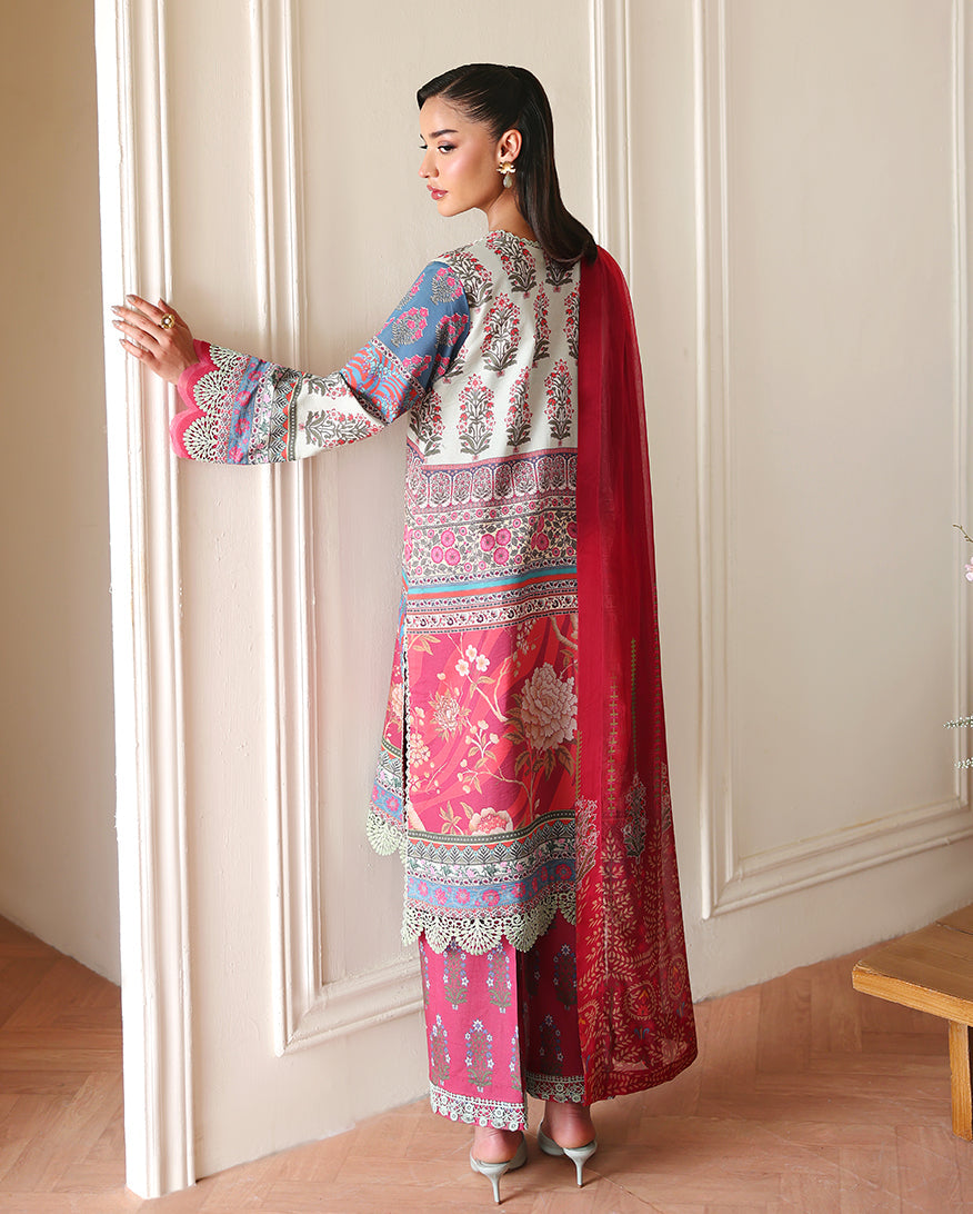 Roheenaz | Eclat Garden Printed Lawn | Rosette Dream