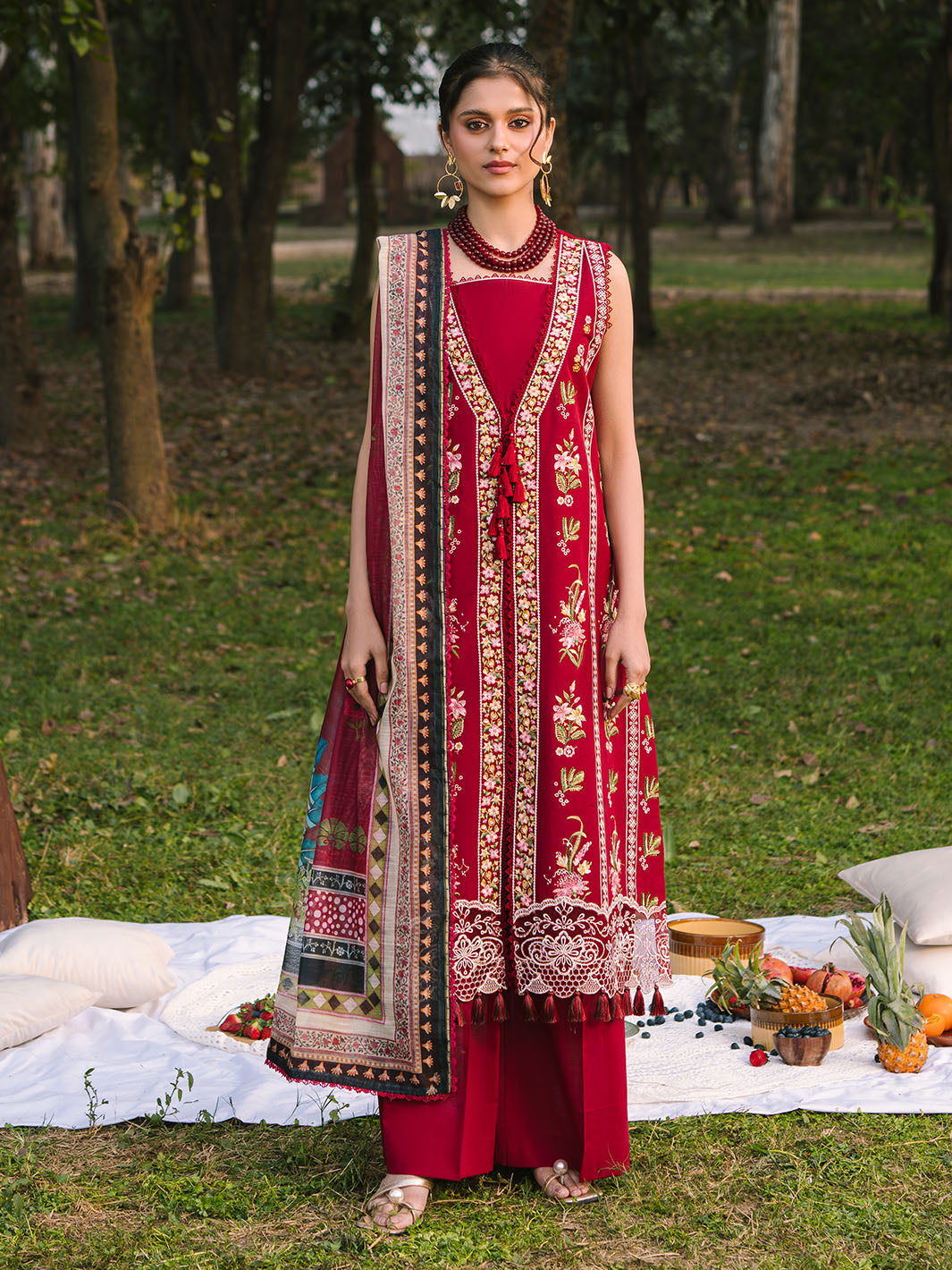 Mahnur | Dahlia Luxury Lawn 25 | Rosina