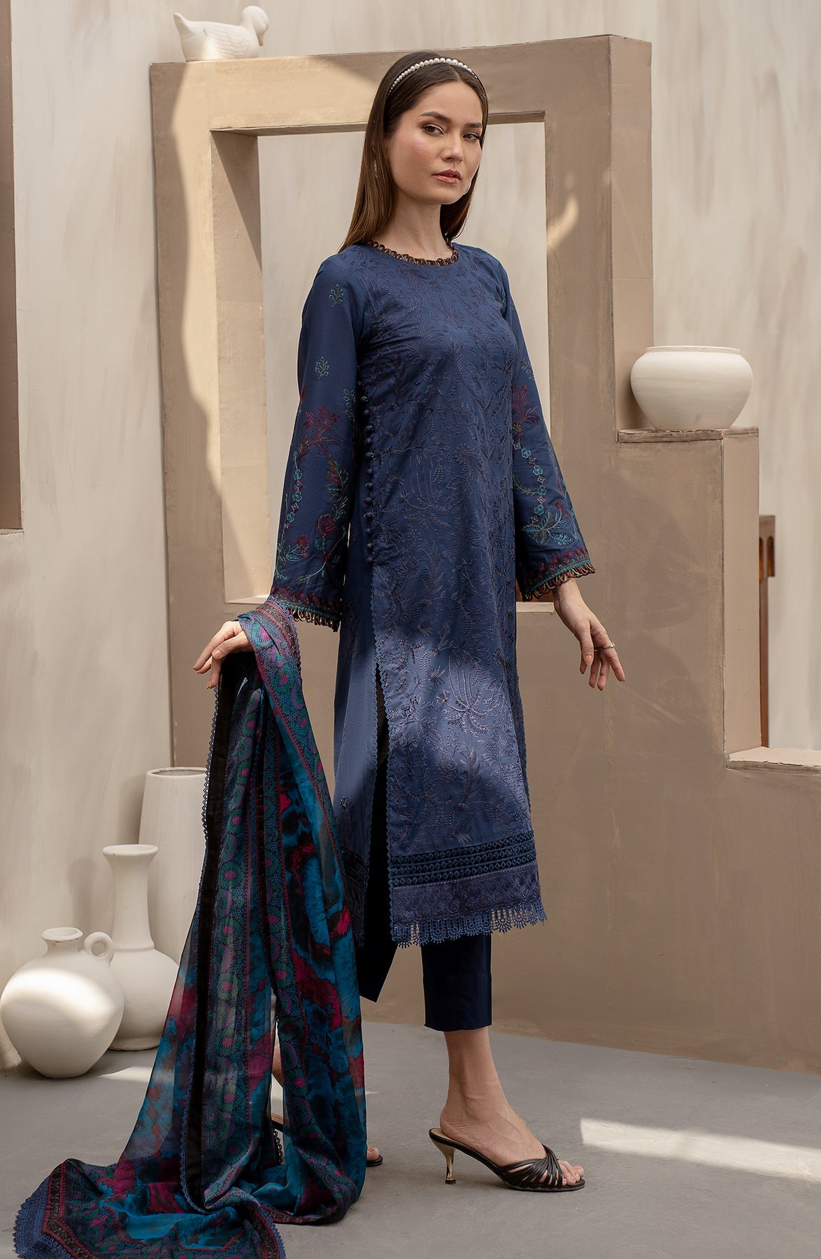 Zarif | Festive Lawn | ZFL 08 SEEMAL - Pakistani Clothes for women, in United Kingdom and United States