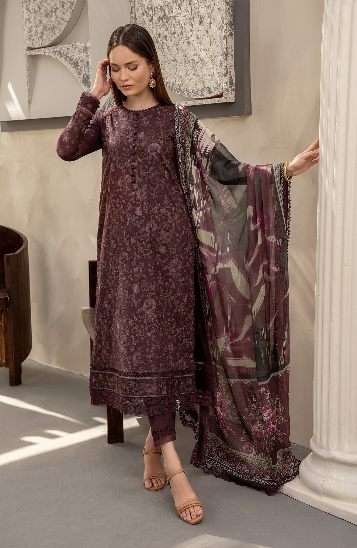 Zarif | Festive Lawn | ZFL 05 MIRAAL - Pakistani Clothes for women, in United Kingdom and United States