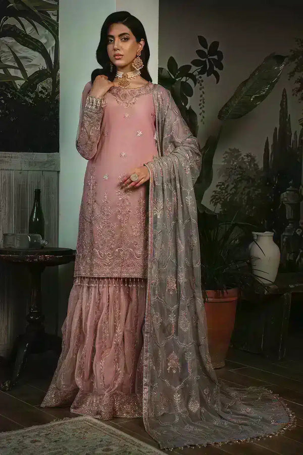 Zarif | LA ROSELLA Formals | ZLR 03 BLOOM - Hoorain Designer Wear - Pakistani Ladies Branded Stitched Clothes in United Kingdom, United states, CA and Australia