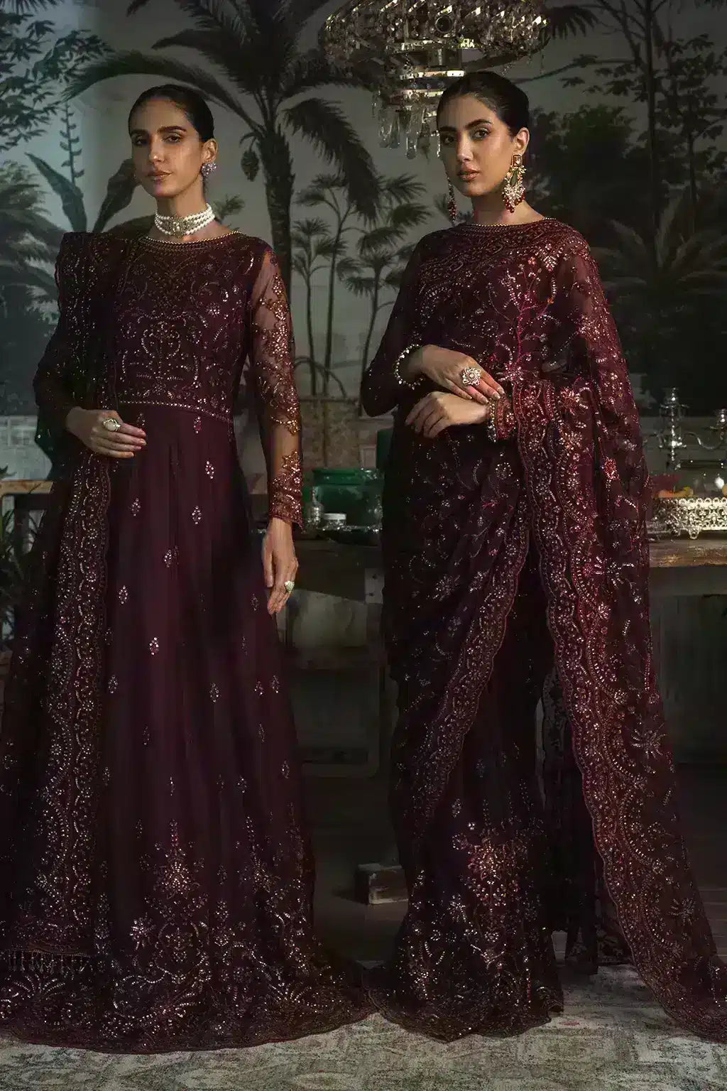 Zarif | LA ROSELLA Formals | ZLR 06 CARMINE - Pakistani Clothes for women, in United Kingdom and United States