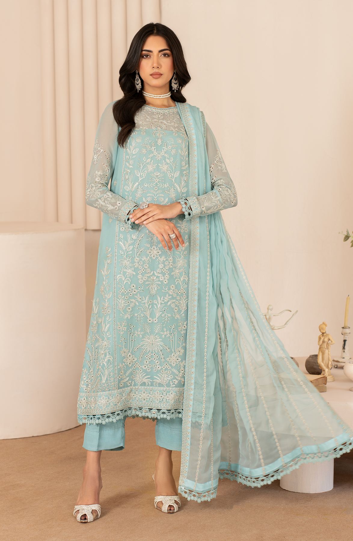 Zarif | Chiffon Edit  | ZL 02 SAHIBA - Pakistani Clothes for women, in United Kingdom and United States