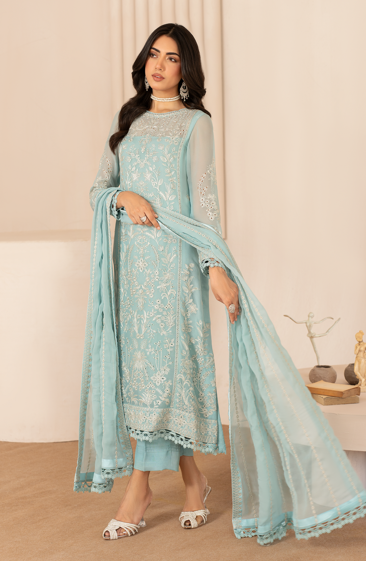 Zarif | Chiffon Edit  | ZL 02 SAHIBA - Pakistani Clothes for women, in United Kingdom and United States