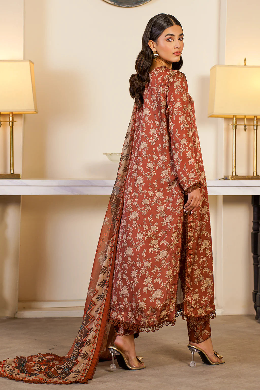 Zarif | Prints 24 | ZSP 06 BRONZE - Pakistani Clothes for women, in United Kingdom and United States