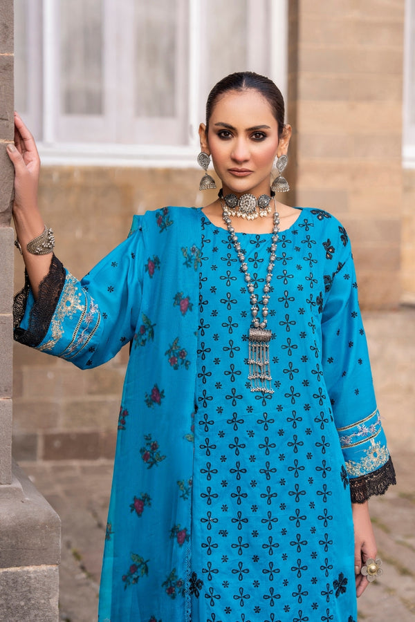 Ittehad | Hussan e Jahan Lawn | CHIFFON DUPATTA - Pakistani Clothes for women, in United Kingdom and United States