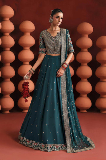 Maria B | Luxury Formals Pre Fall | SF-EA26-27-Teal