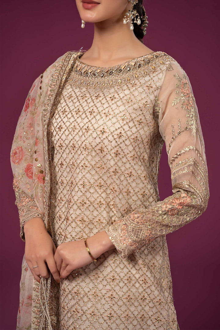 Maria B | Formal Wears | SF-EF24-01 - Hoorain Designer Wear - Pakistani Ladies Branded Stitched Clothes in United Kingdom, United states, CA and Australia