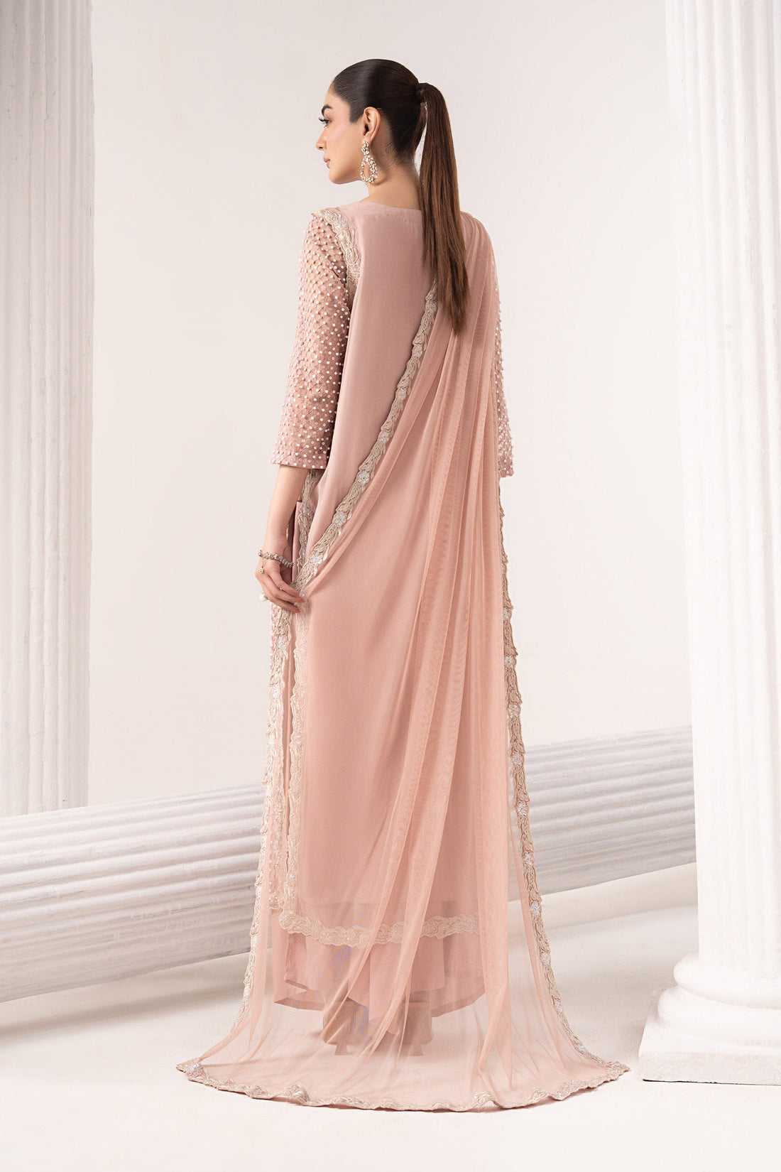 dusty pink pakistani dress EXCLUSIVE DUSTY PINK LUXURY PRET ZZS190A Exclusive Online Boutique