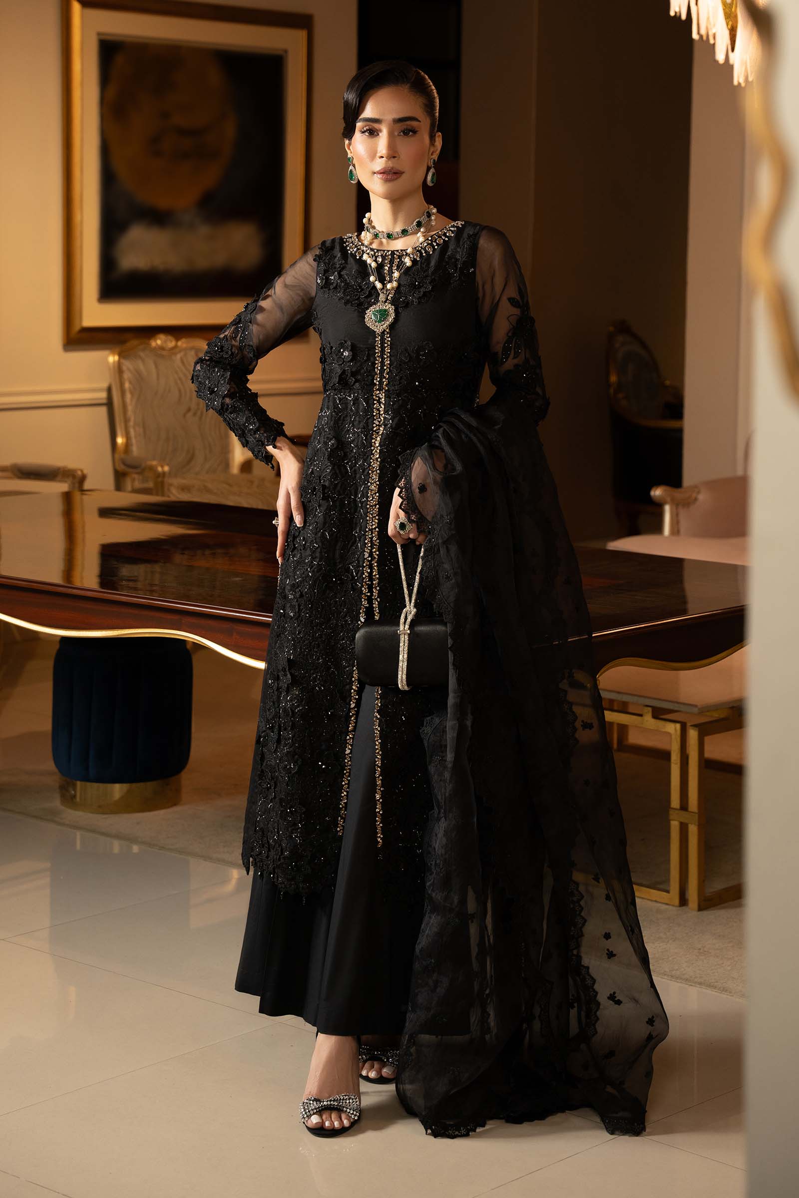Maria B | Formal Wears | SF-EF25-04 Hoorain Designer Wear Maria B | Formal Wears | SF-EF25-04 Hoorain Designer Wear