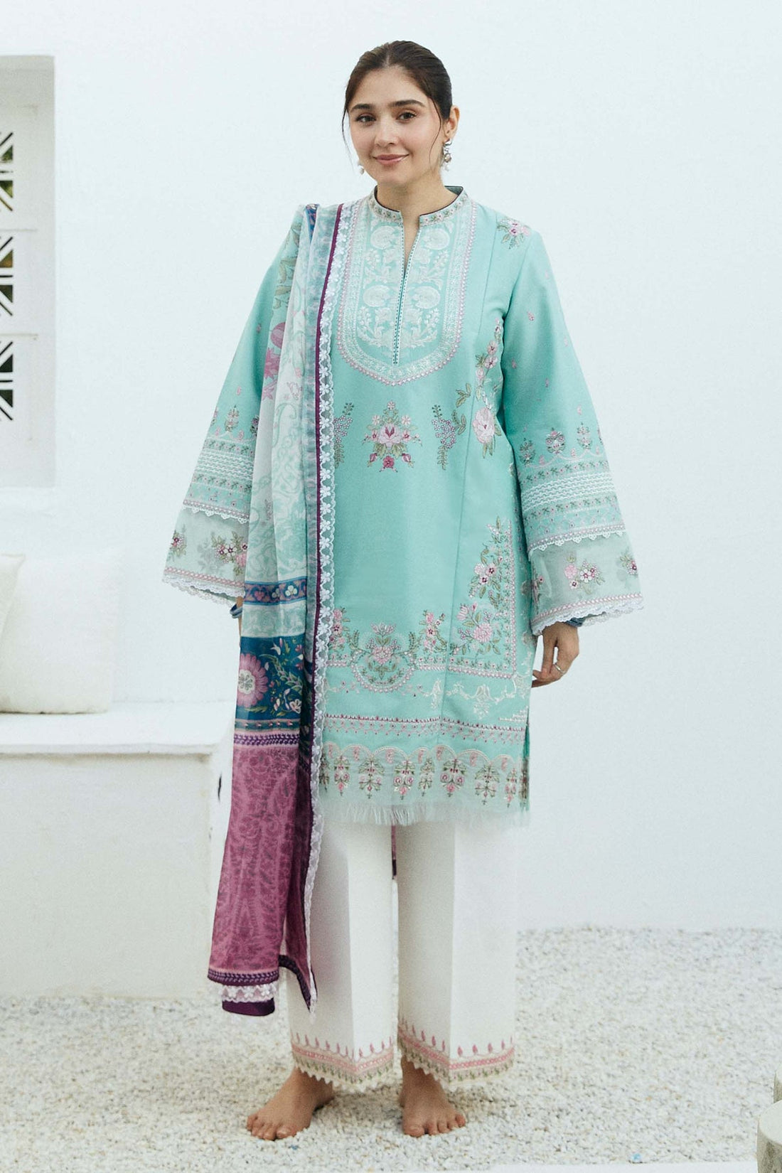 Zara Shahjahan | Coco Lawn Eid Edit 24 | SHAAM-D5 - Pakistani Clothes for women, in United Kingdom and United States