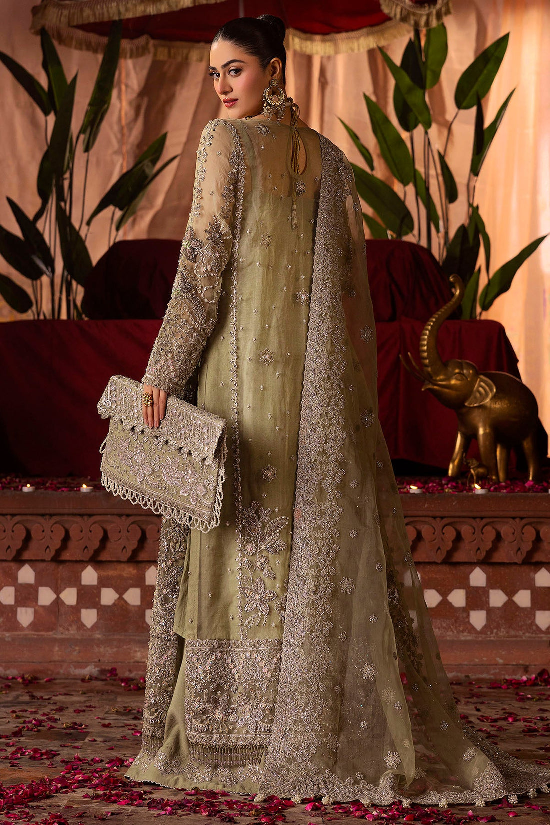 Motifz | Bridal Couture | 0016-MEERAZ EMBROIDERED ORGANZA STITCHED