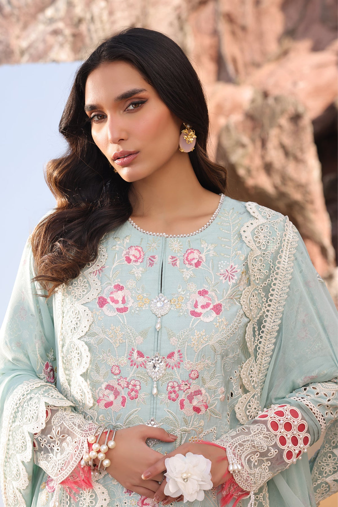 Imrozia Premium | Hania Luxury Lawn 25 | SL 76 A Aidan