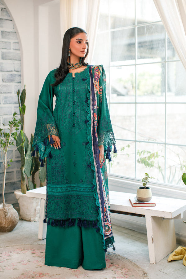 Marjjan | Cranation Lawn | SLC-22A - Hoorain Designer Wear - Pakistani Designer Clothes for women, in United Kingdom, United states, CA and Australia