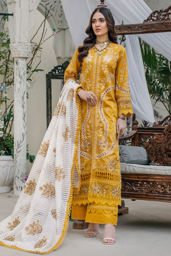 Marjjan | Irish Lawn | SMC-166 - Hoorain Designer Wear - Pakistani Designer Clothes for women, in United Kingdom, United states, CA and Australia