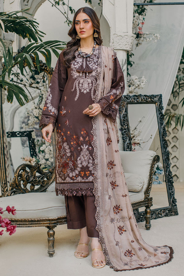 Marjjan | Irish Lawn | SMC-168 - Hoorain Designer Wear - Pakistani Designer Clothes for women, in United Kingdom, United states, CA and Australia