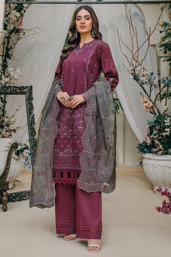 Marjjan | Irish Lawn | SMC-170 - Hoorain Designer Wear - Pakistani Designer Clothes for women, in United Kingdom, United states, CA and Australia