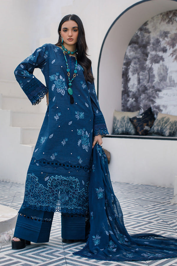 Marjjan | Cylena Luxury Lawn | SMC-173 - Hoorain Designer Wear - Pakistani Designer Clothes for women, in United Kingdom, United states, CA and Australia