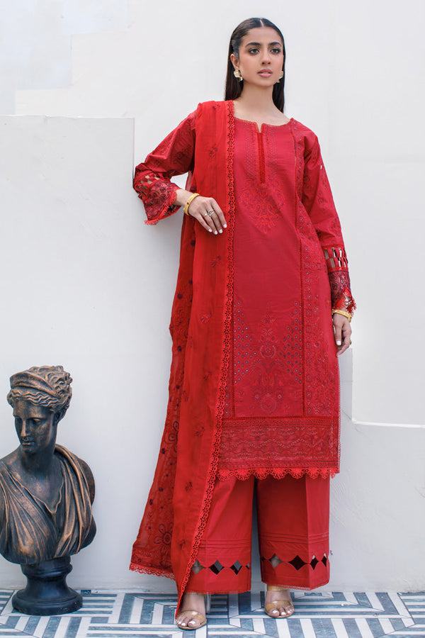 Marjjan | Cylena Luxury Lawn | SMC-176 - Hoorain Designer Wear - Pakistani Designer Clothes for women, in United Kingdom, United states, CA and Australia