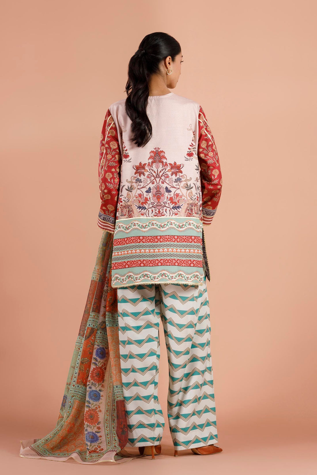 Sana Safinaz | Luxury Pret | Raw Silk Suit SS26EXE604P3
