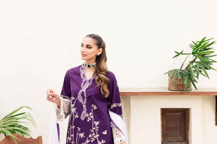 Sable Vogue | Shiree Lawn 24 | Plum Orchid - Hoorain Designer Wear - Pakistani Ladies Branded Stitched Clothes in United Kingdom, United states, CA and Australia