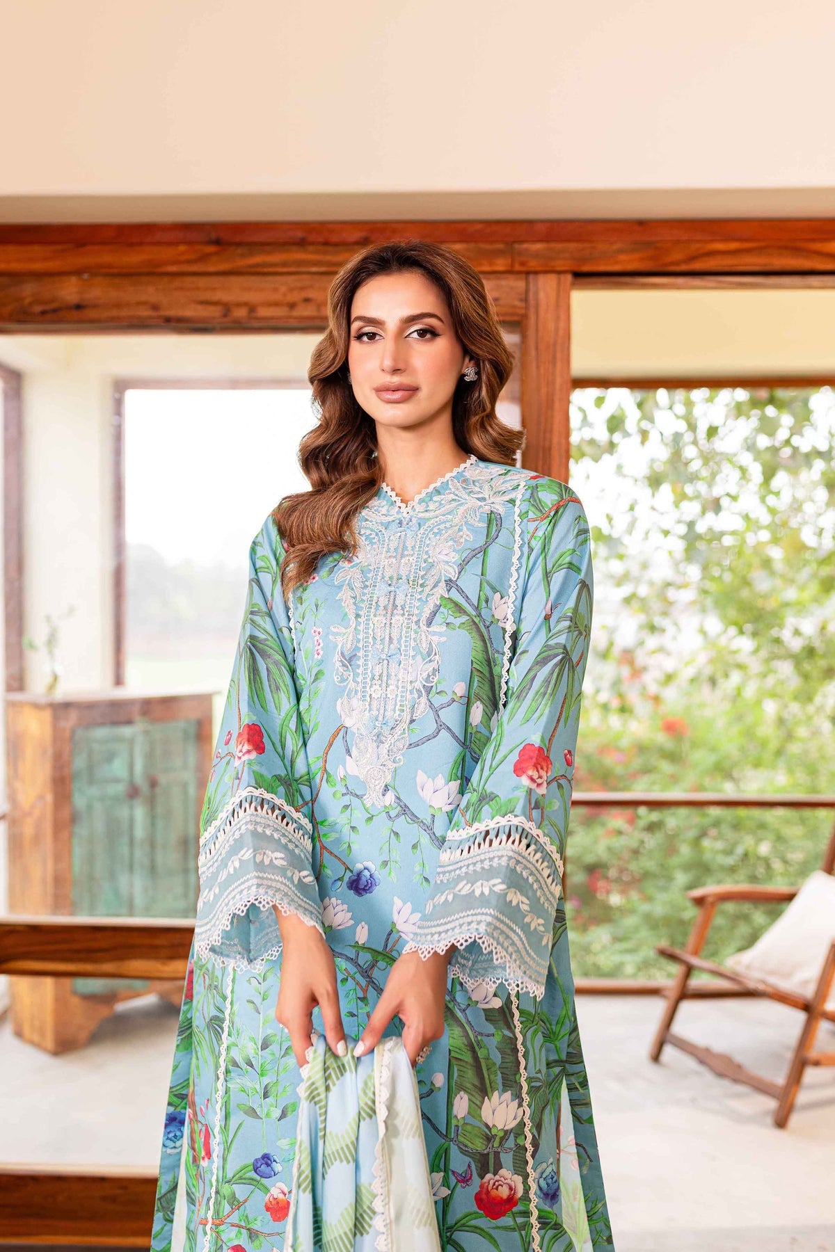 Sable Vogue | Shiree Lawn 24 | Flower Of Paradise - Pakistani Clothes for women, in United Kingdom and United States