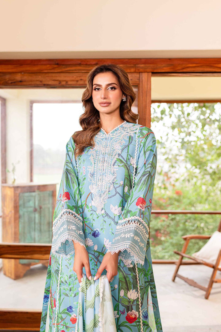 Sable Vogue | Shiree Lawn 24 | Flower Of Paradise - Hoorain Designer Wear - Pakistani Ladies Branded Stitched Clothes in United Kingdom, United states, CA and Australia