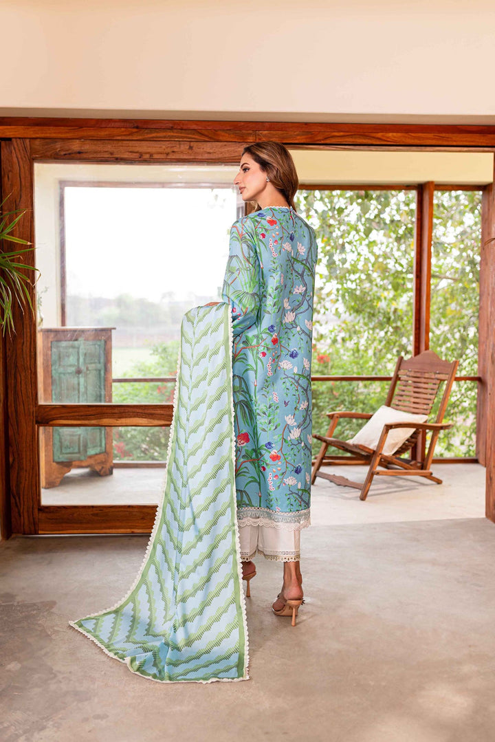 Sable Vogue | Shiree Lawn 24 | Flower Of Paradise - Hoorain Designer Wear - Pakistani Ladies Branded Stitched Clothes in United Kingdom, United states, CA and Australia