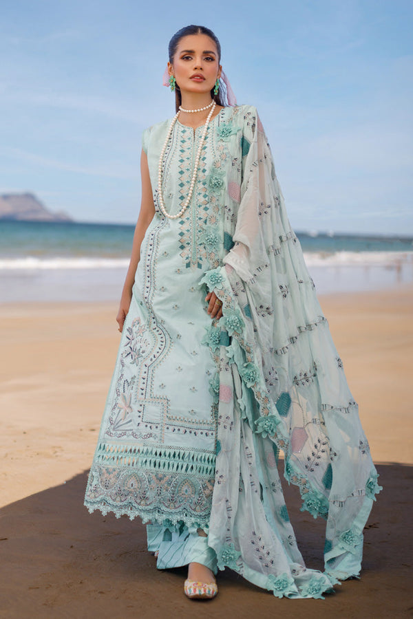 Marjjan | Sahil Lawn | SSL-07-A - Hoorain Designer Wear - Pakistani Designer Clothes for women, in United Kingdom, United states, CA and Australia