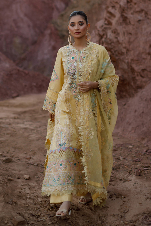 Marjjan | Sahil Lawn | SSL-09-A - Hoorain Designer Wear - Pakistani Designer Clothes for women, in United Kingdom, United states, CA and Australia